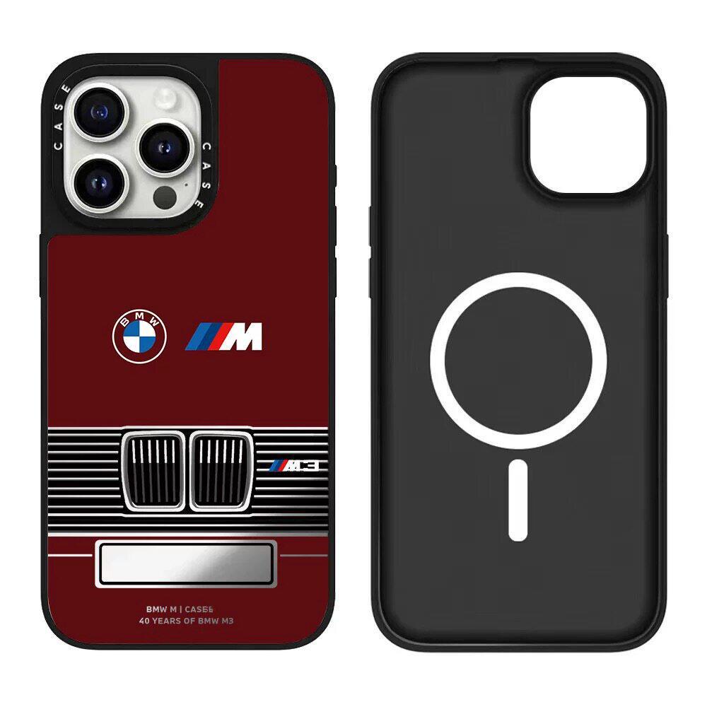 Синий Черный Красный Для Bmw M Power M3 Эмблема Чехол для Телефона Автомобильный Для IPhone 17 16 15 14 13 12 11 Pro Max X XR Plus Оболочка Телефона Наклейка hkvr74