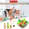 Children Kitchen Wooden Playset Toys,Kitchen Utensils Set Delicious Vegetabl Set