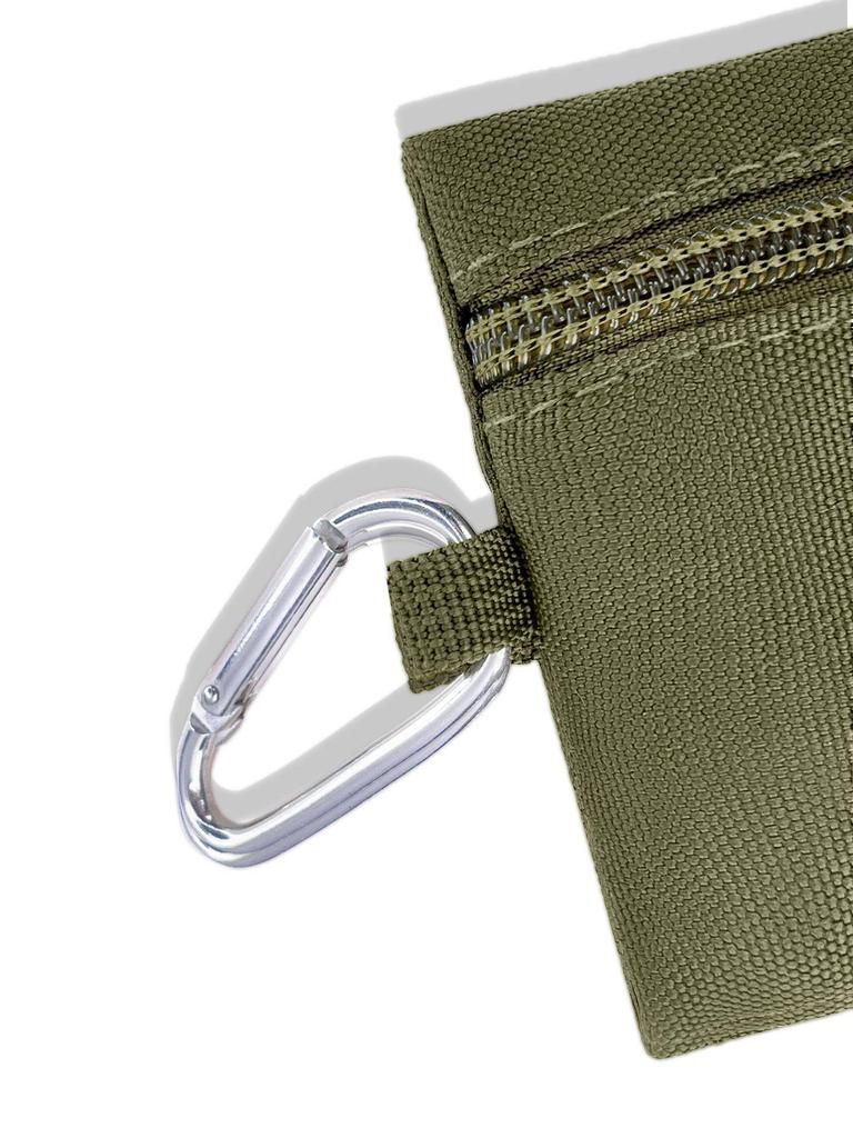 Outdoor Tactical Mini Coin & Key Canvas Pouch with Zipper