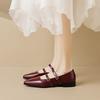 Weiwei Girl 6831-1 French Pointed Single Shoes Women's Flat Bottom with Mary Jane Shoes Shallow Mouth Korean Version Women's Shoes