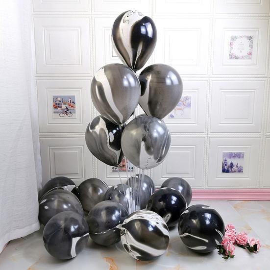 10 шт./компл. 12-дюймовый латексный шар с агатовым узором, анти-взрыв, более толстый фестивальный реквизит, день рождения, домашний орнамент, воздушный шар, аксессуары для вечеринки