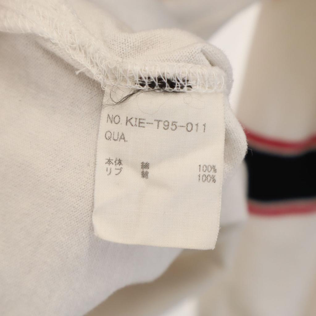 KIIT made in Japan Border Pattern Long sleeve T-shirt white Ron T Men's Used