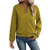 Womens Long Sleeve Zip Up Sweatshirts Jackets Full Zipper Lightweight Jacket Casual Loose Outwear Coat