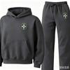 Mens Casual Hooded Sweatshirt Set With Matching Pants Sporty Streetwear Outfit Lightweight Comfortable
