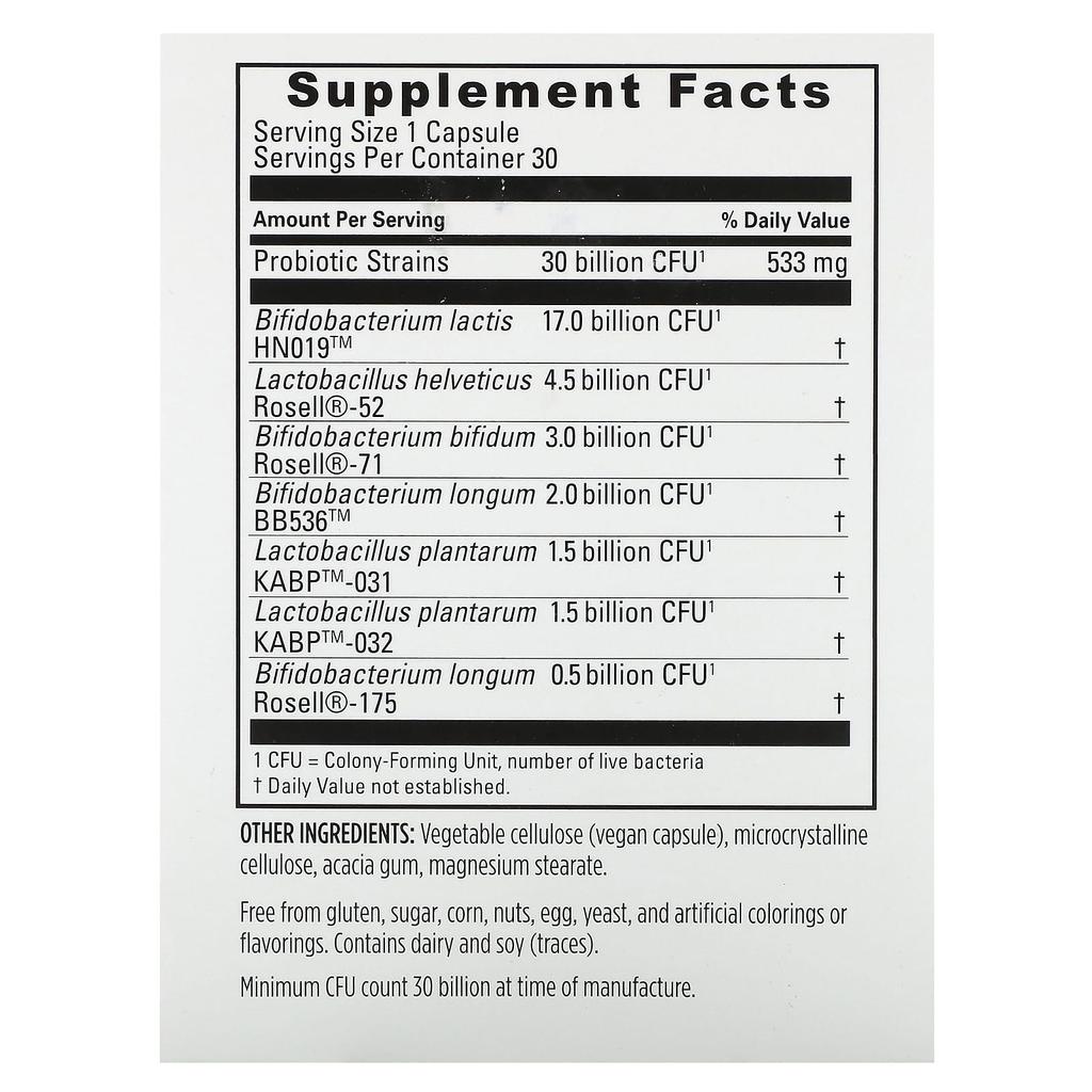 Probrainbiotics Max, 30 Billion CFU, 30 Capsules