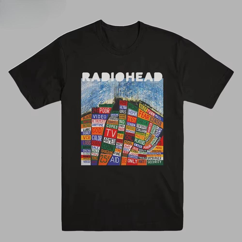 2025 American Vintage Radiohead Ok Computer Albums 90s Graphics Summer New Vintage Fashion Unisex and Women Streetwear