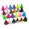 10sets 7*10mm Bullet Cone Colored Studs And Spikes For Clothes DIY Handcraft Garment Rivets For Leather Bag Shoes