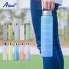 Atlas Water Bottle, 1000ml (1 Liter), Direct Drinking, with Measuring Tape, Time Marker, Handle, Lightweight, Easy To Clean, Wide Mouth, Large Capacit