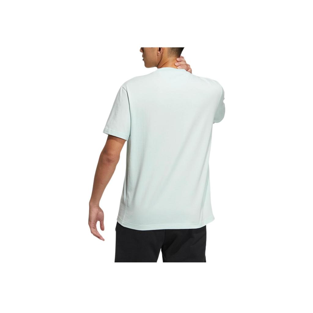 adidas Футболка Neo Solid Color Crew Neck Sports унисекс Tops Green HS6814