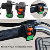2 Styles Tricycle Button Horn Black Headlight Buttons  Electric Vehicle Accessories