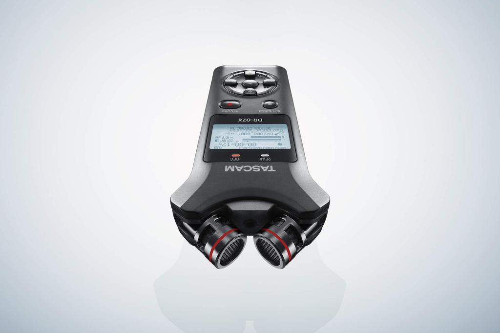 TASCAM DR-07X USB Аудиоинтерфейс, Стерео Линейный PCM Рекордер, Портативный Рекордер, USB Микрофон, YouTube ASMR, 2496 Hi-Res