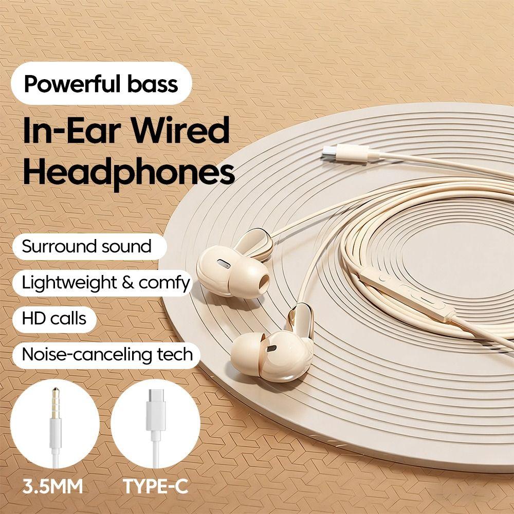 HiFi Microphone Earphones Ear Clip Type In-ear Earphones Wired Headphones Sport Use