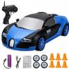 Новая 2.4G RC частота машина со светодиодной подсветкой 4WD RC высокоскоростной дрифт автомобиль профессиональная гоночная игрушка модель GTR перезаряжаемый AE86 рождественский подарок