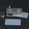 4 Pack Glass Door Hinges 90 Pivot Hinge, Punch-free Glass, Stainless Steel, Fit For 5-8mm Glass