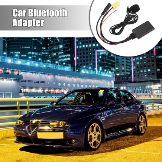 1 Set Car Bluetooth Wireless Adapter With Microphone For Fiat 500 ABS Black