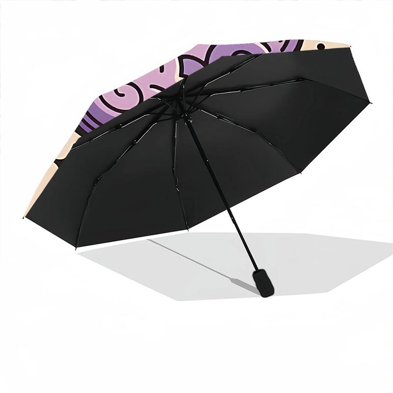 1pc Clouds Stars Automatic Open/close Umbrella, 8-Rib sturdy structure, Portable Travel Umbrella, Parties, Everyday Use, 35
