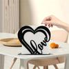 Железная салфетница в форме сердца Металлическая подставка для бумаги Украшение для домашней вечеринки Независимый настольный зажим для хранения салфеток Диспенсер для салфеток