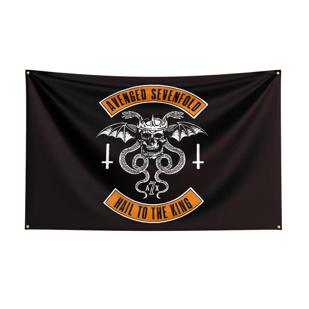 Rock Band Flag Tapestry A-Aven-geds Sevenfolds Aesthetic Background Cloth Wall Art Decor Outdoor Concert Party Banner
