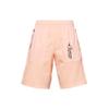 Engineered Sports Straight-Leg Casual Elastic Mid-Waist Letter Print Shorts Men Bottoms Lotus-Root-Pink AJ1068-814