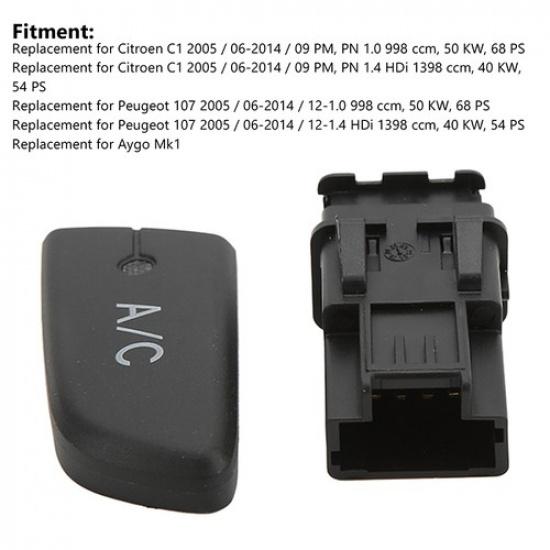 AC Air Condition Switch Button Fits Toyota Mk1 Citroen C1 Peugeot 107 6554KX