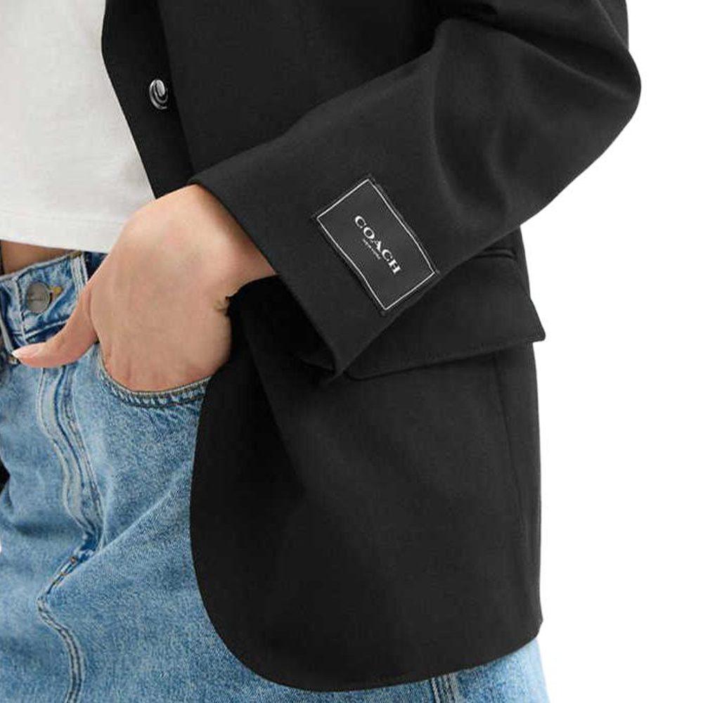 Coach SS25 Деловой костюм Пальто Женское Черный CZ924-BLK