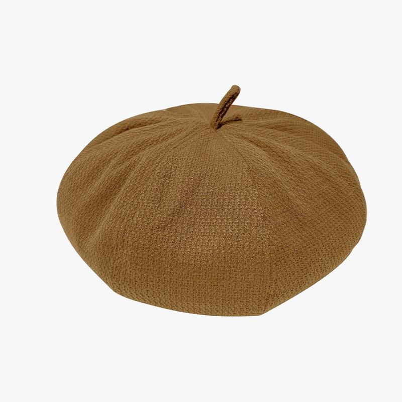 Британский Ретро Берет Женский Весенне-Осенний Вязаный Литературный Шляпа Художника Корейская Версия Универсальная Теплая Шапка