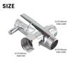 G1/2in 3 Way Diverter Valve T-Adapter Converter Quick Opening Water Divider Valve Switch Shower Faucet Conversion Valve