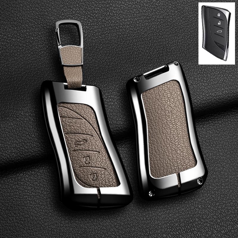 2 3 4 Buttons Suitable for Lexus NX ES UX US RC LX IS RX 200 250H 350H LS 450H 260H UX200 Zinc Alloy Leather Car Key Case