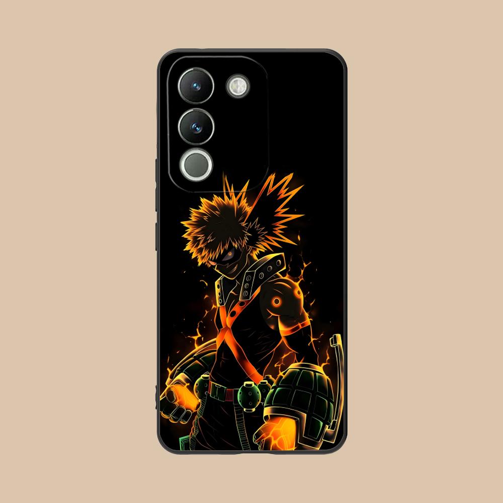 MHA Bakugo Mobile Phone Case for VIVO V60 V50 V40 V30 V29 V27 V25 V23 Pro Lite 5G Colorful Printing Cover Smartphone Cellphones