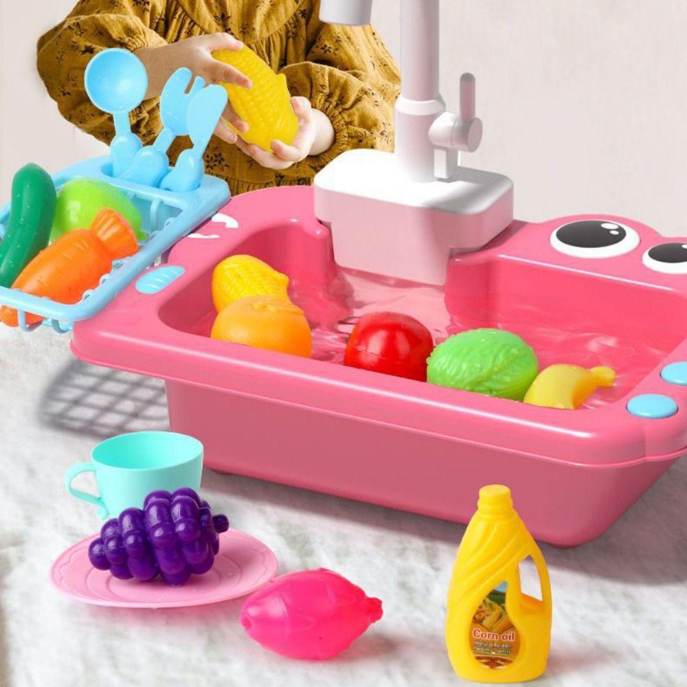 Pretend Play Faucet Replacement Toy Rotatable Sink Faucet Play Tap Kitchen Sink Toy Children