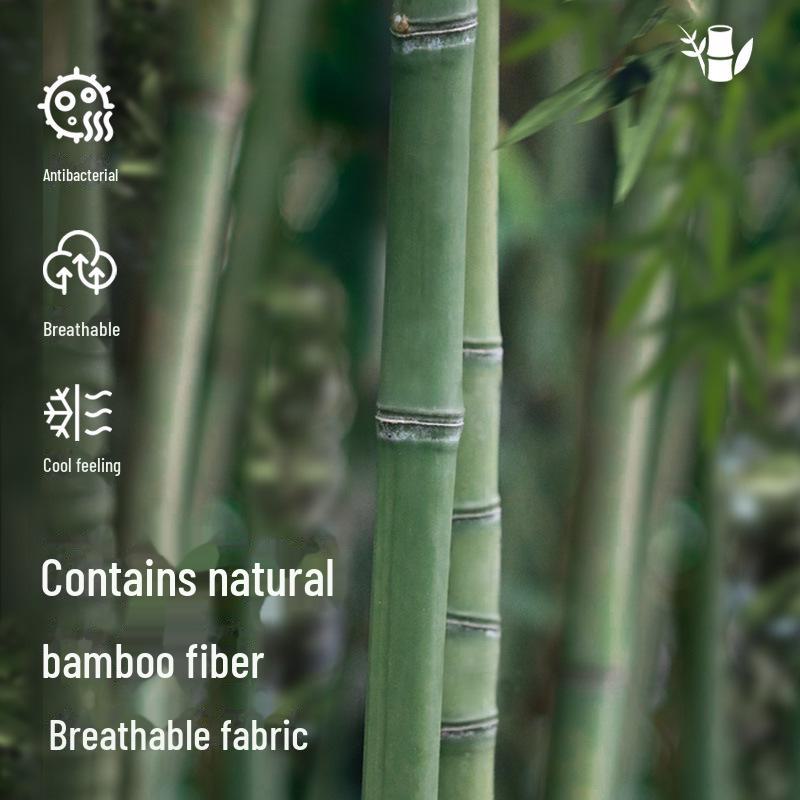 Мужские антибактериальные носки средней длины из бамбукового волокна — дышащие, дезодорирующие, впитывающие пот, тонкие, однотонные