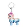 Multi Jointed Horse Keychain Gradient Color 3D Printed Animal Figurine Miniature Horse Pendant Backpack Bag Desk Decoration