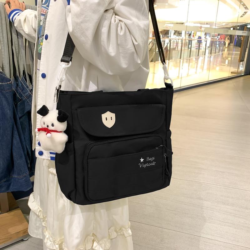 Женская сумка через плечо, нейлоновая сумка через плечо, студенческая сумка для занятий