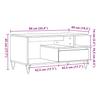 Coffee Table Artisan Oak 90x49x45 cm Wood Based Material