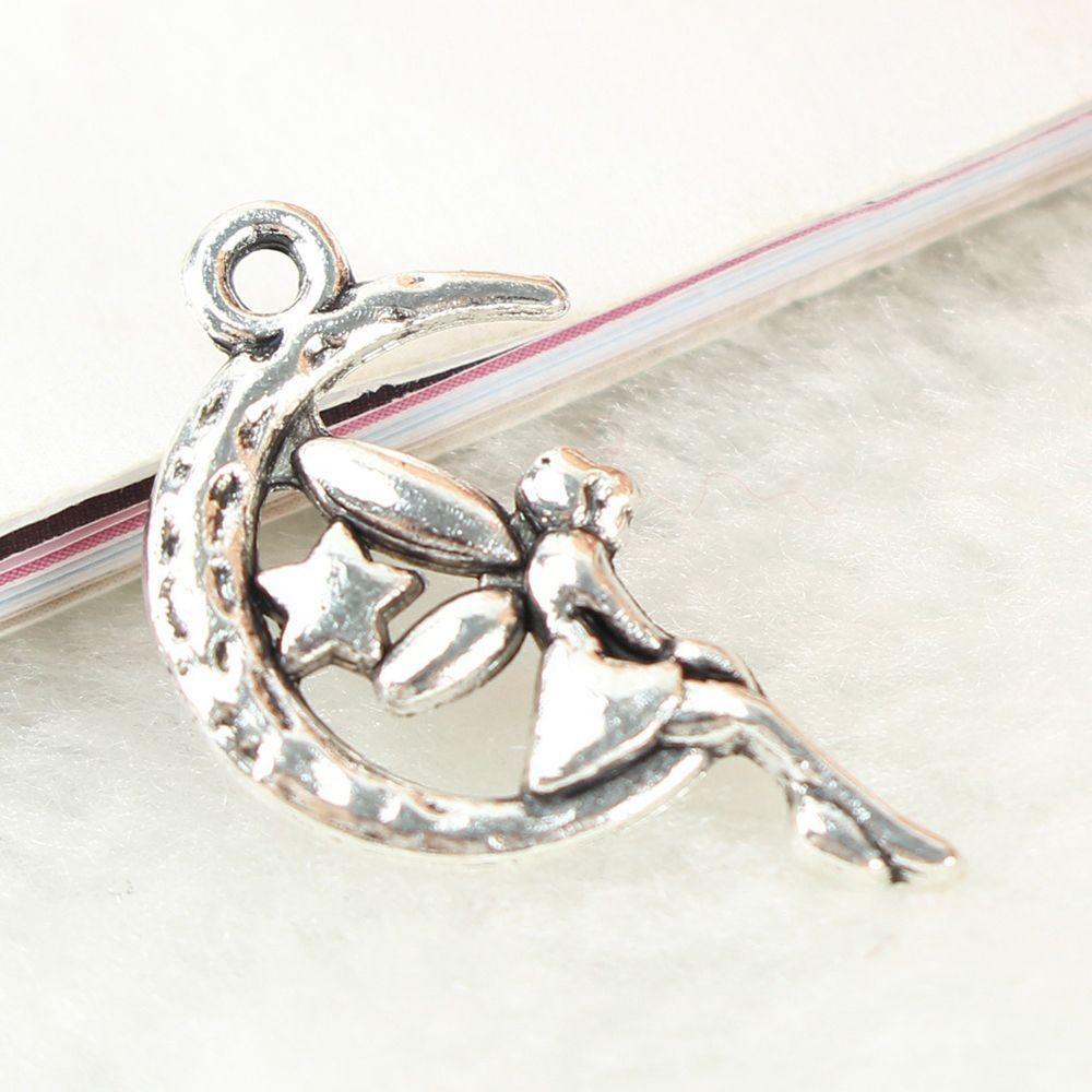 10Pcs Fairy Angel Pendants Charms Accessories Jewelry Making DIY Bracelet Necklace