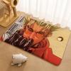Коврик для пола с изображением из аниме TRIGUN STAMPEDE, мягкий фланелевый, нескользящий, для прихожей гостиной