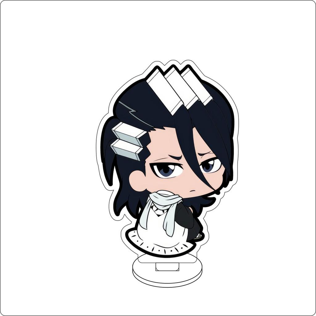 10 см Аниме BLEACH Фигурка Подставка Модель Грэммджоу Джагерджак/Урахара Киске/Куросаки Ичиго Милый Декор для Стола Стоячий Знак Подарки