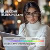 CHEERS DEVICES Стильная квадратная оправа для очков с блокировкой синего света, антибликовым покрытием и линзами без диоптрий для мужчин и женщин, Компьютерные очки Chasm