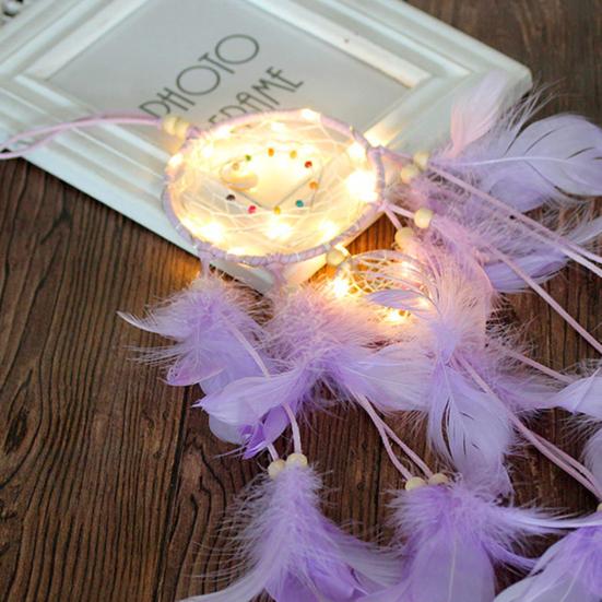 Ловец снов из перьев, довольно красочный подвесной декор, Ловец снов ручной работы для дома, спальни, подарок