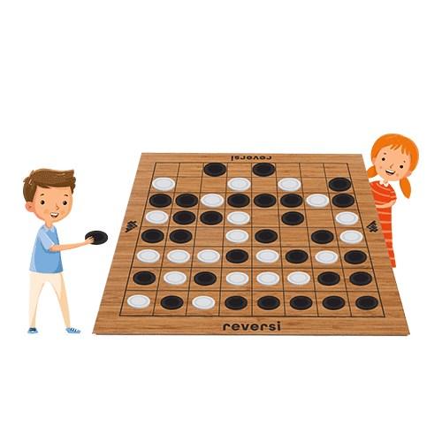 REVERSI Wooden Intelligence and Mind Game Age 5+ 2 Players English-Turkish