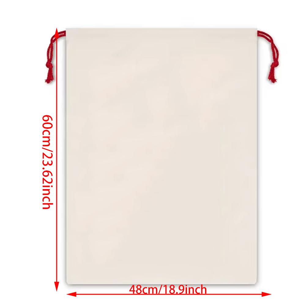 Personalized Christmas Sack Bunny Pink Large Girl's Christmas Eve Stocking Christmas Present Drawstring Bag Santa Sack New Year