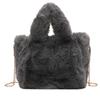Fashion Popular Portable Fluffy Small Bag Women's 2025 New Autumn and Winter Plush Shoulder Bag Foreign Style Chain Messenger Bag