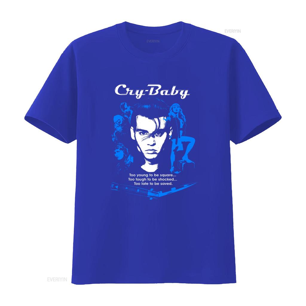 Cry Baby Too Young To Be Square Womens T Shirt Retro Movie Inspired Design Soft Cotton Fabric Perfect for Fans vintage Washed