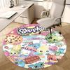 Коврик для стула Shopkins, Круглый ковер - Ковер для офиса, Машинная стирка, Нескользящий, Подходит для гостиных, спален
