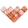 10Pcs Polyhedral Dices Set 6 Sided D6 16mm for DND Props Games Party Accessaries Mixed Color Dices