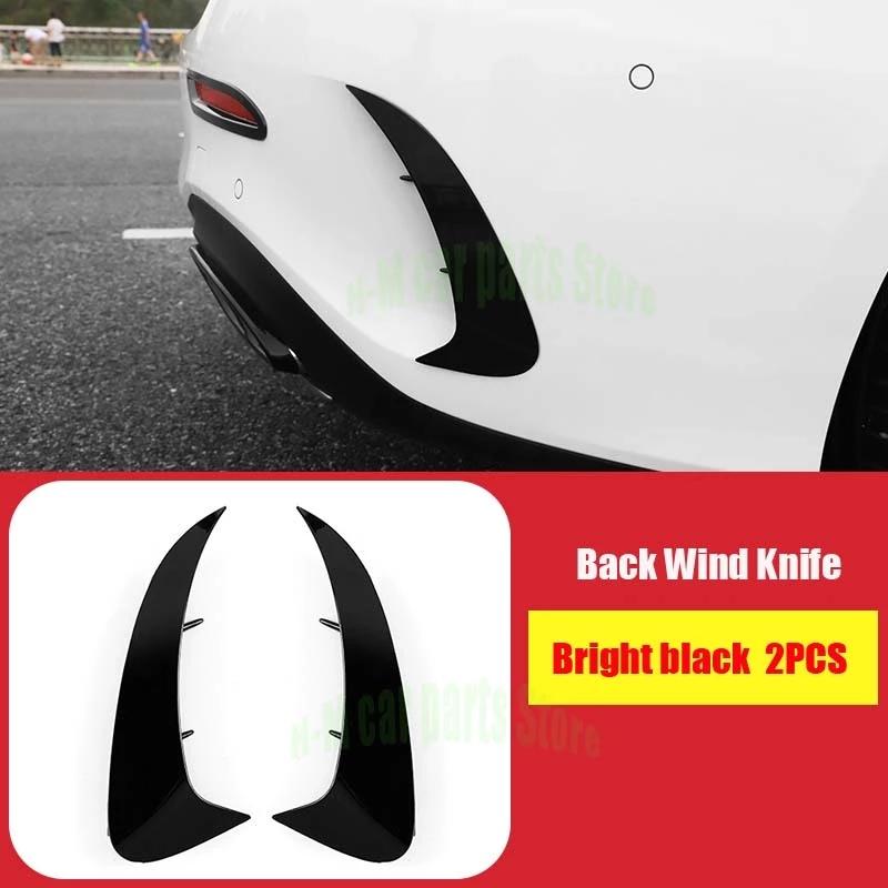 Для Mercedes Benz A Class W177 хэтчбек A180 A200 A220 A250 A35 + накладка на задний бампер, спойлер, наклейки на крыло, канарды