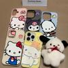Мультяшный kt Sanrio эмодзи подходит для Apple 11promax кожаный матовый чехол для мобильного телефона iPhone11/11/11