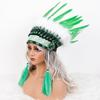 Feather Headdress Indian Hair Accessories for Cosplay Carnival Stage Performance