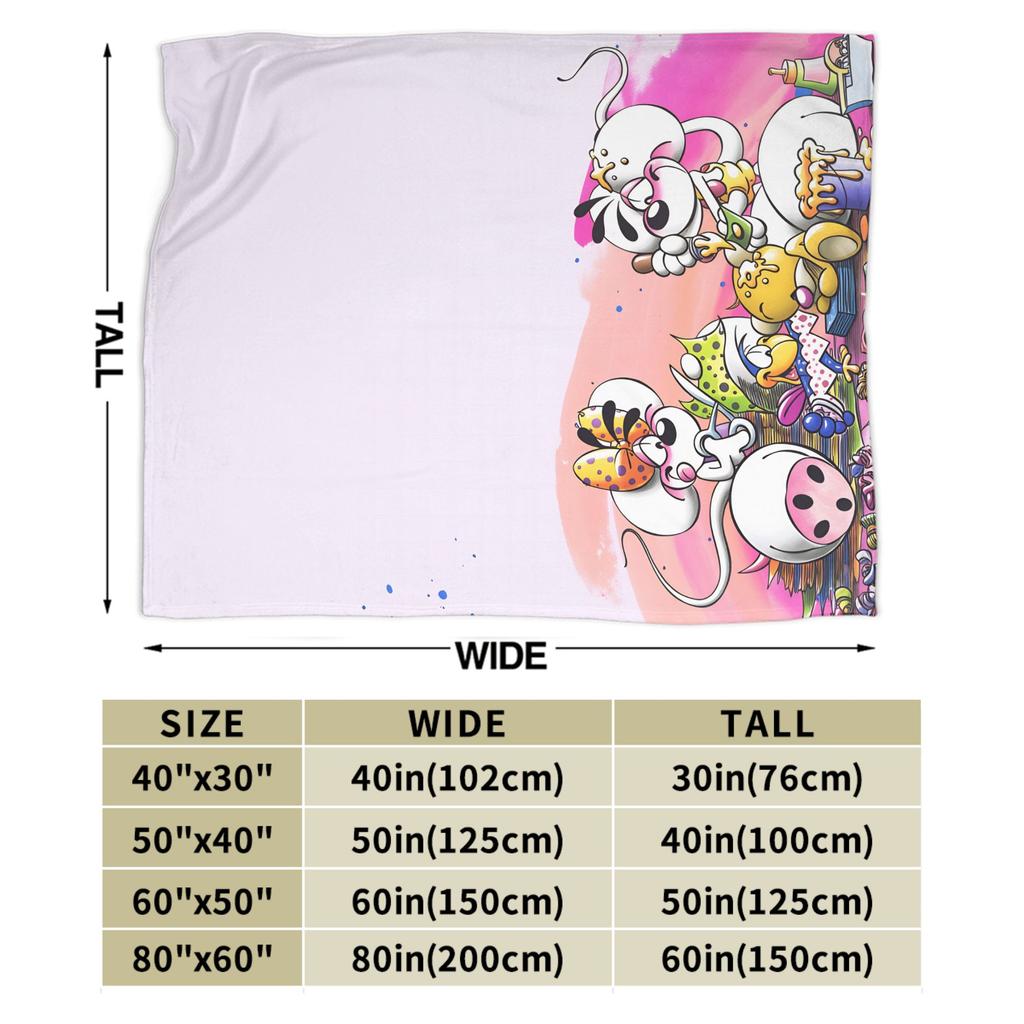 Christmas Diddl Super Soft Blankets Travel Plush Throw Blanket Funny Living Room Flannel Bedspread Sofa Bed Cover