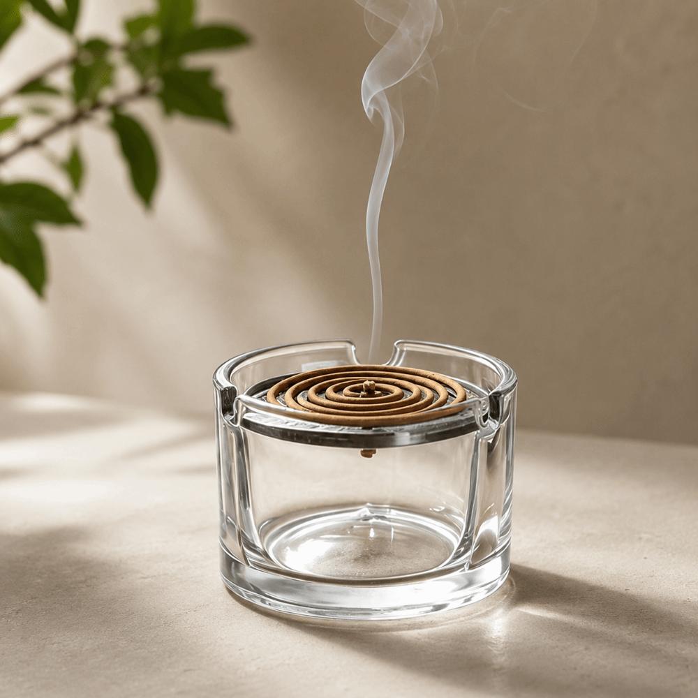 Creative Incense Burner Glass Fragrance Censer Craft Ornament Aromatherapy Stove Indoor